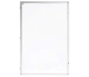 2x3 Vertikálna vitrína Eco 90 x 120 cm / lakovaná výplň