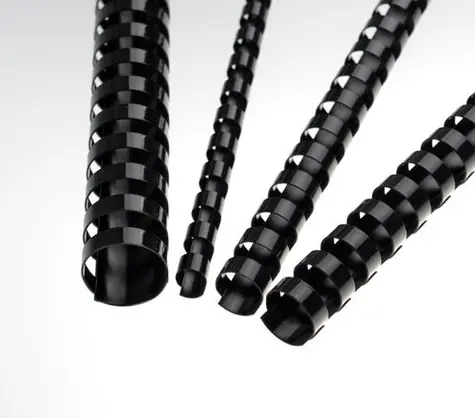 EuroSupplies Plastové chrbty 16mm čierna / pre 101–120 listov - 80 g papiera / 100 ks