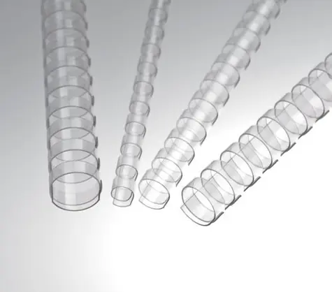 Eurosupplies Plastové chrbty 8mm číra / pre 21–40 listov - 80 g papiera / 100 ks