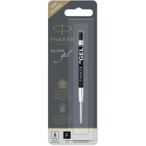PARKER Quink Ballpoint Gél čierna hrot F 1ks / gélová náplň do guličkových pier