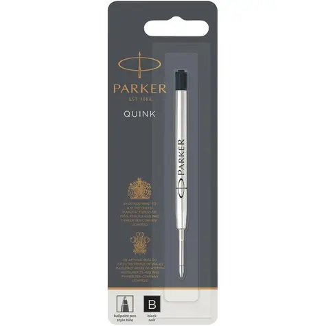 PARKER Quink Ballpoint Pen B čierna 1ks / náplň do guličkových pier