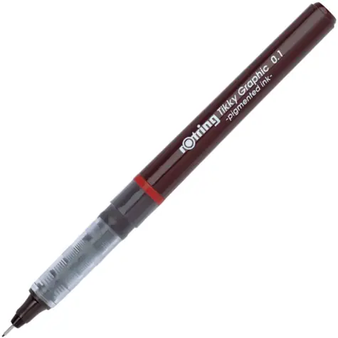 Rotring Tikky Graphic 0.1 mm / Grafický liner / Farba: čierna