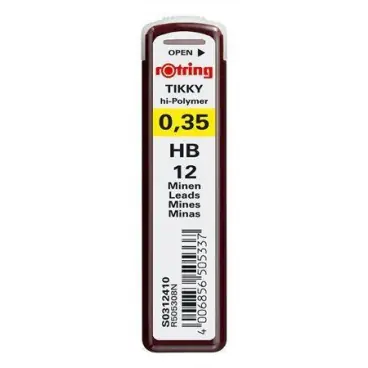 Rotring Tuhy 0.35mm - HB 12 ks / Tuhy do mikroceruzky