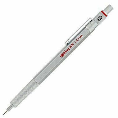 Rotring 600 0.5 mm strieborná / Mikrotužka / Celokovové / šesťboké