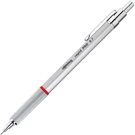 Rotring Rapid Pro 0.7 mm strieborná / Mikrotužka
