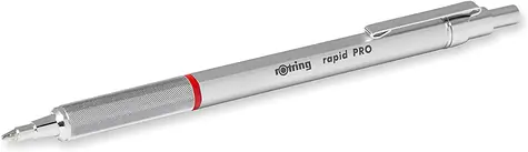 Rotring rapid PRO Chróm / guličkové pero / farba náplne: modrá