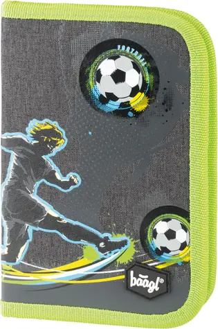 BAAGL Školský peračník klasik Futbal / 20x15x3 cm