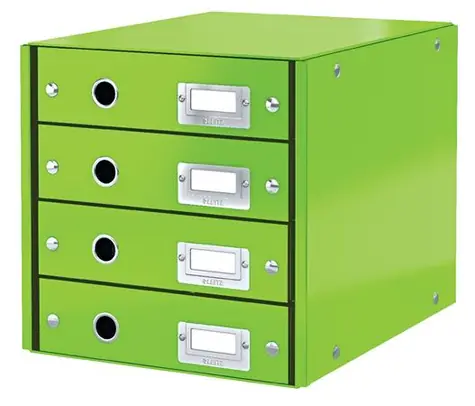 Leitz Click&amp;Store WOW (4 zásuvky) Zásuvkový box zelená