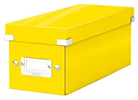 Leitz Click&amp;Store Krabica na CD žltá / 30 štandardných &amp; 60 úzkych &amp; 160 papierových obálkach