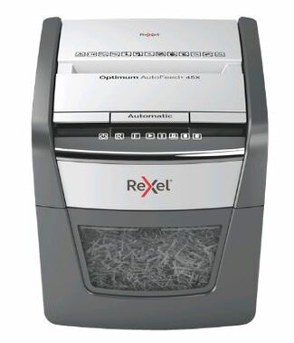 Rexel Optimum AutoFeed 45X / Automatický skartovač / až 45 listov / 20l / Krížový rez