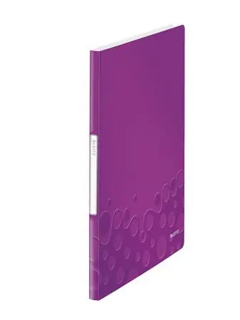 Leitz WOW A4 Katalógová kniha 20 vreciek purpurová / PP