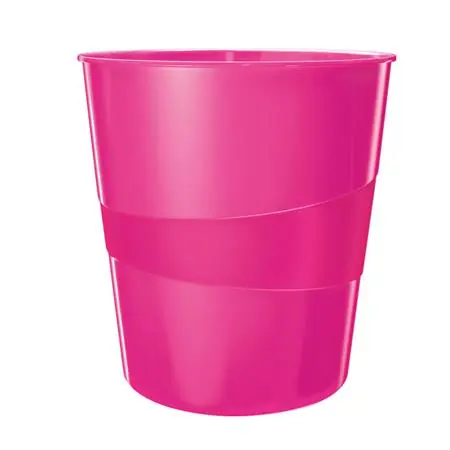 Leitz WOW Odpadkový kôš 15 l metalická ružová