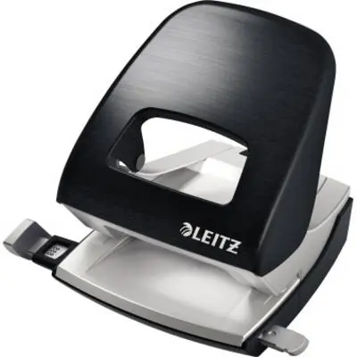Leitz NeXXt STYLE 5006 Stolný dierovač saténovo čierna / 3 mm / až 30 listov