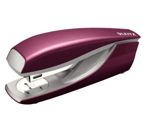 Leitz NeXXt STYLE 5562 Stolová zošívačka granátovo červená / 3 mm / až 30 listov / P3 24|6 &amp;P3 26|6