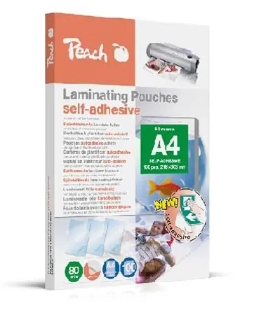 Peach laminovacia fólia A4 (303x216mm) 80mic Selfadhesive 100ks