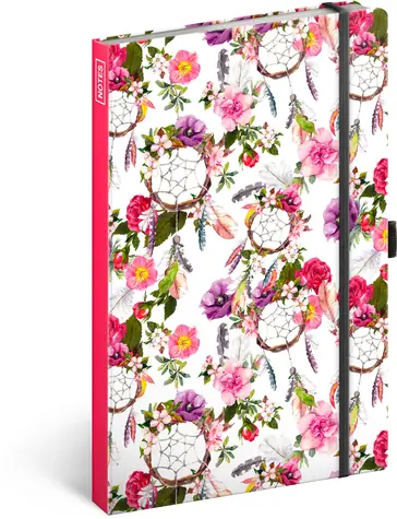 Presco Group Notes Lapač snov ružový / linajkový / 13 × 21 cm