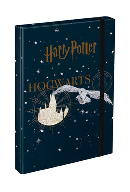 BAAGL Dosky na školské zošity A4 Harry Potter Bradavice Erb / 29x43 cm