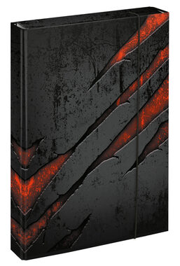 BAAGL Dosky na školské zošity A4 Jumbo Láva / 23x32x5 cm