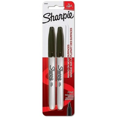 Sharpie Fine Popisovač permanentný čierna / okrúhly hrot F / 2ks