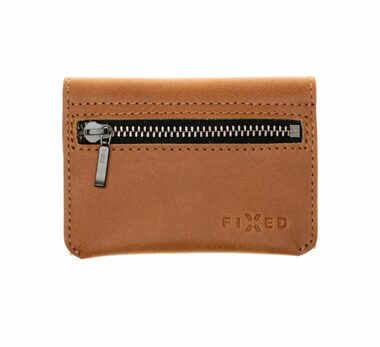 FIXED Tripple Wallet Kožená peňaženka z pravej hovädzej kože hnedá
