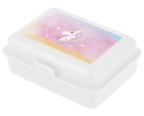 BAAGL Box na desiatu Rainbow Unicorn / 17.8x6x12.2 cm