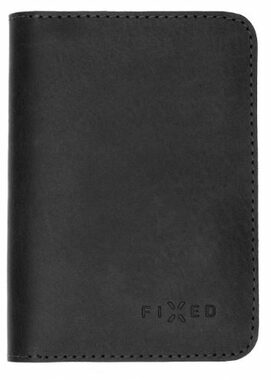 FIXED Wallet XL Kožená peňaženka z pravej hovädzej kože čierna