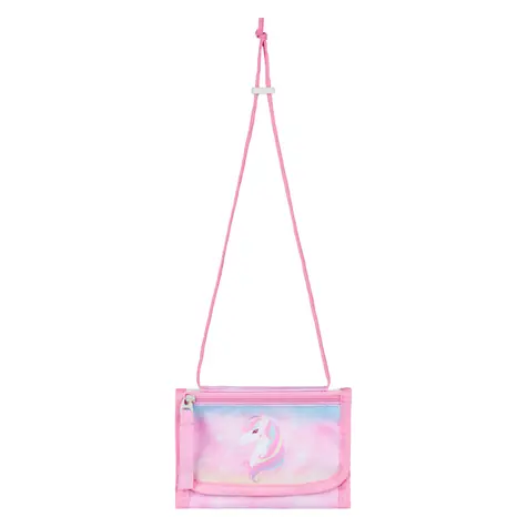 BAAGL Peňaženka na krk Rainbow Unicorn / 14 x 10 cm