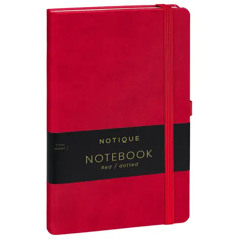 Presco Group Notes Červený / bodkovaný / 13 × 21 cm