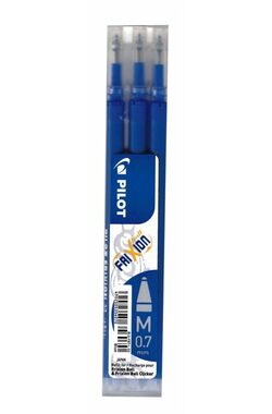 PILOT Náhradné náplne Pilot Frixion 0,7 mm - modré (3ks)