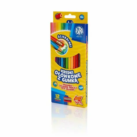 ASTRA Trojhranné pastelky 12 ks