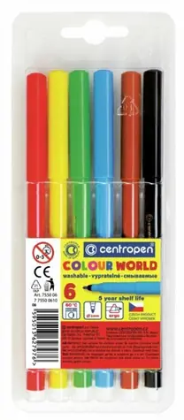 Centropen Fixy 6 farieb