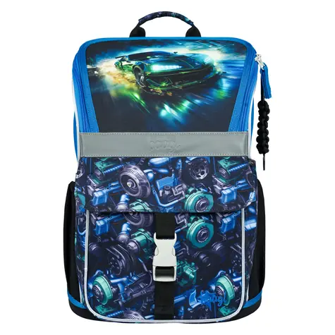 BAAGL Školská aktovka Zippy Závodné auto / 18 l / vhodná od 1. triedy ZŠ