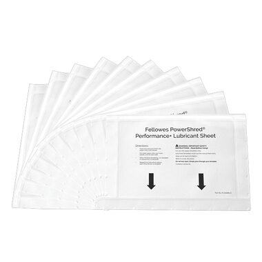 Fellowes PowerShred Performance+ čistiace olejové listy pre skartovacie stroje 10 ks