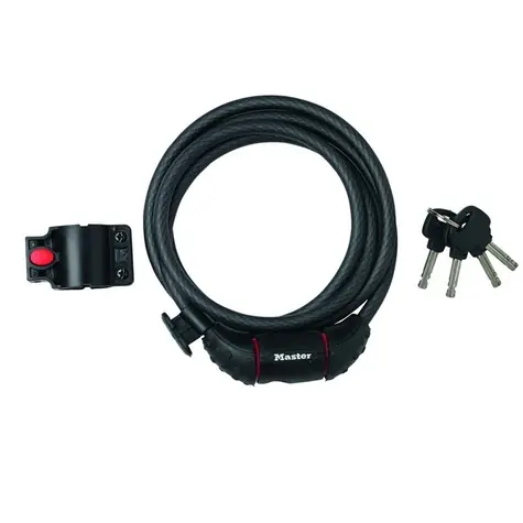 Master Lock 8130EURDPRO / Oceľové lanko na bicykel - 1.8m