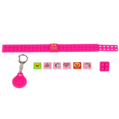 PIXIE CREW sada 3v1 Jednorožec / Náramok + Kľúčenka + Odznak / od 6 rokov