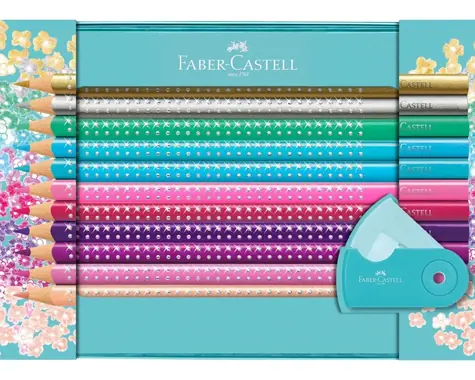 Faber-Castell Sparkle - Pastelky - darčeková krabička 21 ks