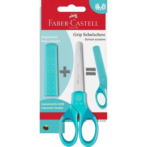 Faber-Castell Grip Detské nožnice tyrkysová