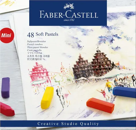Faber-Castell Mini Pastely suché - papierová krabička 48 ks