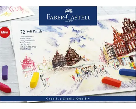 Faber-Castell Mini Pastely suché - papierová krabička 72 ks