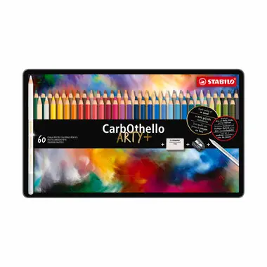 STABILO® CarbOthello - ARTY+ - 60 ks sada v plechu - 60 rôznych farieb