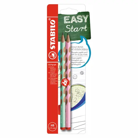 STABILO® EASYgraph pastelová zelená a pastelová ružová - 2 ks balenia