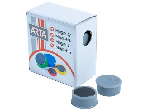 ARTA Magnety priemer 16mm šedej (10ks v balení)