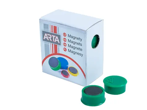 ARTA Magnety priemer 16mm zelenej (10ks v balení)