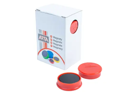 ARTA Magnety priemer 25mm červené (10ks v balení)