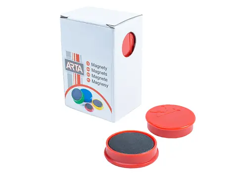 ARTA Magnety priemer 30mm červené (10ks v balení)