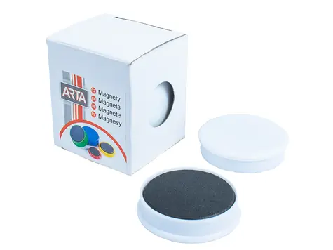 ARTA Magnety priemer 40mm bielej (4ks v balení)