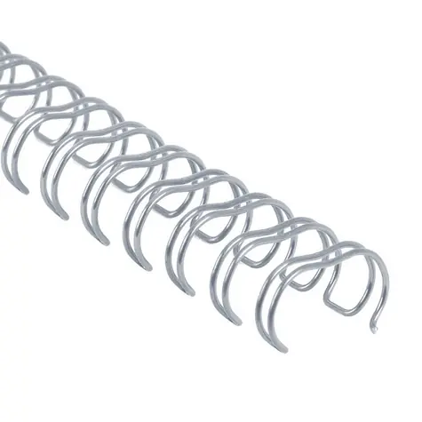 OEM Drôtené chrbty 2:1 - 28.5mm - strieborné - 40ks