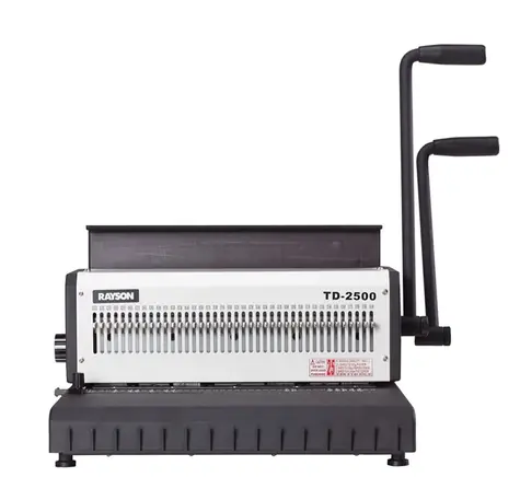 RAYSON TD2500 / Manuálny viazač na drôtenú väzbu / Dieruje až 25 listov 80 g/m2 / viaže až 200 listov