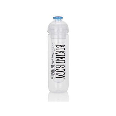 XD Design Fľaša na vodu a ovocie Bikini Body 500ml modrá
