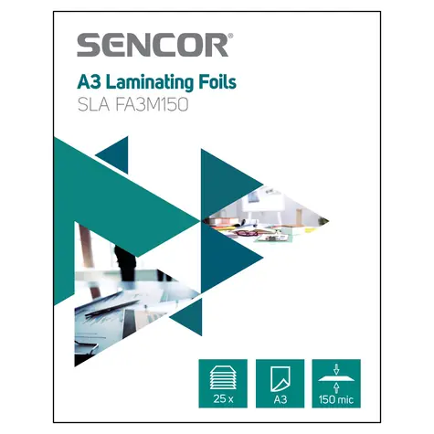 Sencor SLA FA3M150 Laminovacia fólia A3 / 150mic / 25ks 